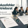 Fehler bei Betriebsratsbeschlüssen: Folgen, Heilung und die Rolle des Vorsitzenden